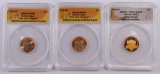 Lot of (3) 2010 Lincoln Cents all (ANACS) Certified.