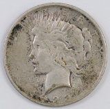 1923 D Peace Silver Dollar.