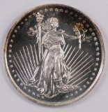 Silver Towne .999 Fine Silver 1oz. Round.