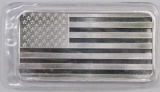American Flag .999 Fine Silver 10oz. Ingot / Bar.