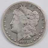 1881 CC Morgan Silver Dollar.