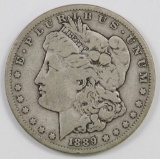 1889 S Morgan Silver Dollar.