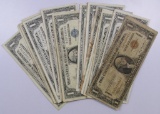 Lot of (23) $1 Silver Certificate Notes 1935-1957.