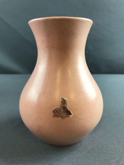 Red wing art pottery vase