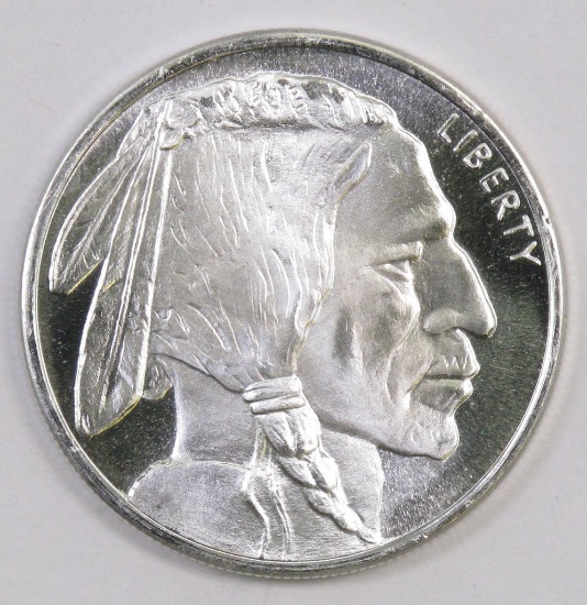 Golden State Mint 1oz. Silver Indian/Buffalo Round.