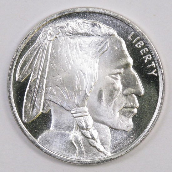 Golden State Mint 1oz. Silver Indian/Buffalo Round.