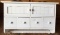 White Wooden Shelf with Drawers