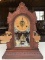 Antique Handcarved Wooden Chime Clock