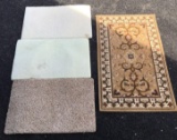 Group of 4 Carpet Mats and Rug