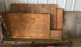 Group of plywood and sheet metal