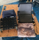 Group of Treestand seats and cushions