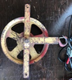 Vintage metal Pulley