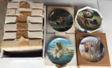 Group of 8 Wild and Free Canada Big Game Plates and more