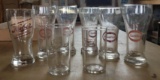 Group of 8 Beer Glasses