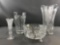 Group of 4 crystal glass items