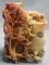 Vintage Decorative Hand Carved Soapstone Vase.