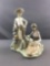 Vintage Handmade Llardo Statue of a Boy and Girl