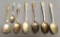 Lot of 7 Vintage Collector Spoons.