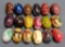 Lot of 18 Vintage Decorative Ukrainian & other Eggs.