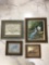 Group of 4 Vintage Signed Oil Paintings