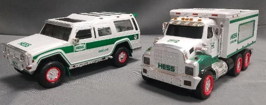 Lot of 2 Hess Toy Trucks.