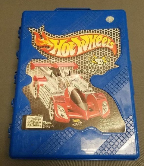 Hot Wheels Collector Case with 48 Vehicles.