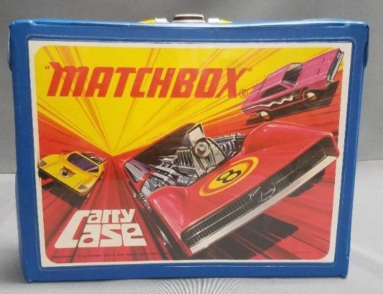 1971 Matchbox Collectors Case with 34 Vehicles.