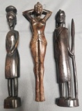 Hand Carved African Figures.