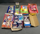 Lot of Hundreds of Baseball & Football Sports Cards.