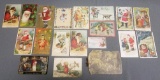 Lot of (19) Antique Christmas Postcards.
