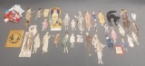 Over 40 Vintage Paper Dolls and Gift Tags.