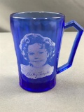 Shirley Temple cobalt blue cup