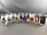 Group of 10 souvenir glasses, Kentucky Derby and more