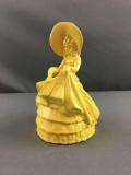 Vintage Women in Yellow Dress Haeger Vase