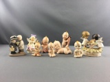 Group of Vintage Glass Kewpie Babies and more