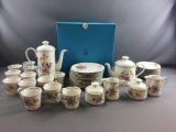 Group of 42 Vintage Pieces of Birks JLMENAU Porcelain Dishes