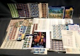 Large Amount of Collector Full Pages of Unused US Stamps.