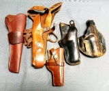 Lot of 5 Vintage Gun Holsters.