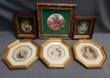 Lot of 6 Vintage Decoration Framed Wall Art.