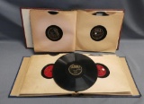 Two Albums filled with 23 Vintage 78 Records.