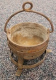 Primitive Bell System Smelting Pot & Stand.