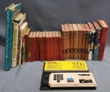 Over 20 vintage books & Coleco Quiz Wiz.