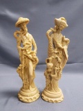 Lot of 2 Decorative Chinese Resin Figures.