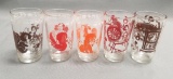 Lot of 10 Vintage Juice Glasses.