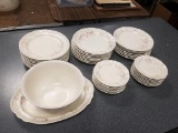 Lot of 39 Pfaltzgraff Tea Rose Pattern Pottery.