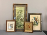 Group of 4 Vintage Bird Prints and more