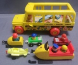 Lot of 10 Vintage Fisher Price Toys.