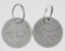 Pair of WW2 German Luftwaffe Aluminum Tags