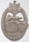 WW2 German Army Wehrmacht Silver Tank Assault Badge.