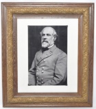 Photograph of General Lee in Antique Oak and Gilded Frame